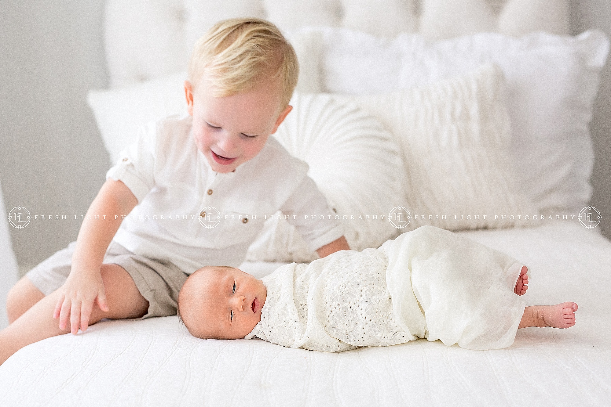 Children on Bed