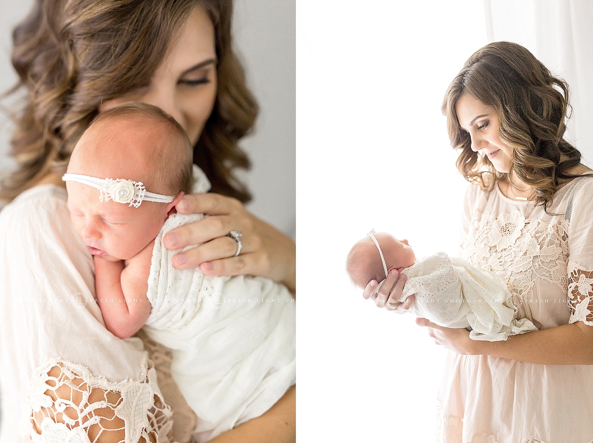 Mom holding newborn