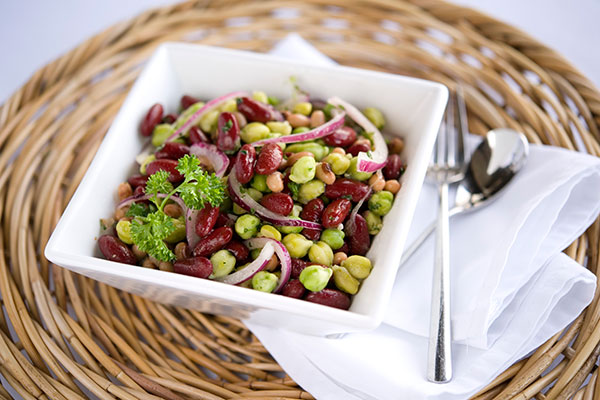 Green Chickpea Bean Salad