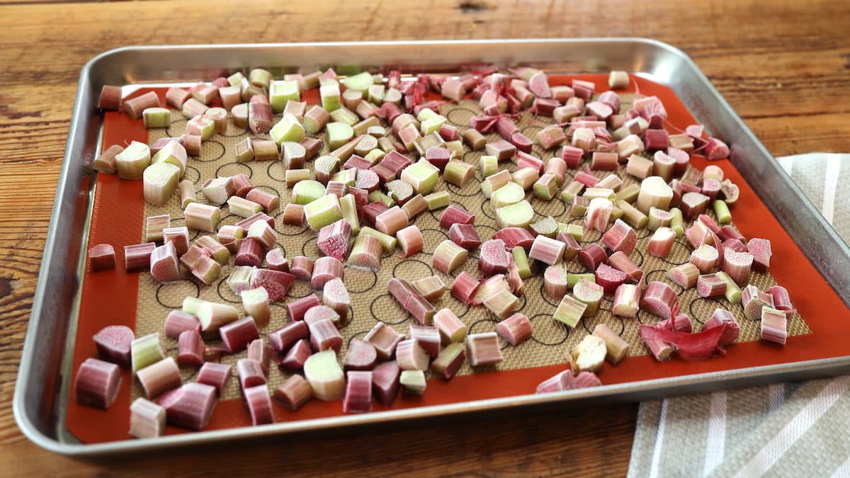 how to freeze rhubarb