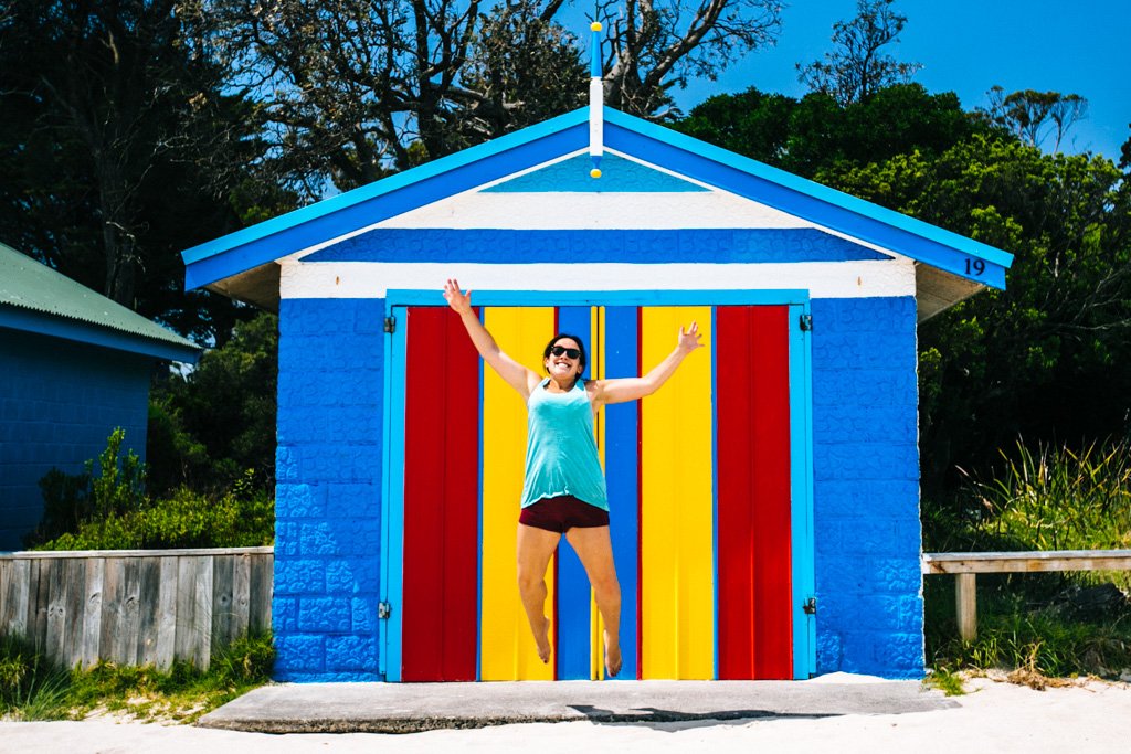 Mornington Peninsula bathing boxes