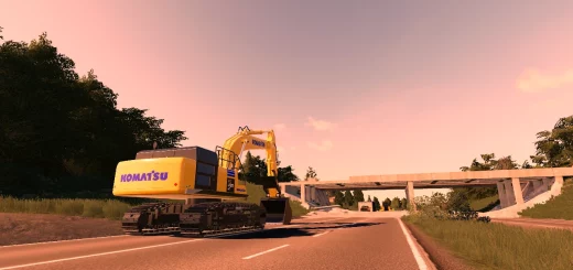 LARGE KOMATSU EXCAVATOR V1.0