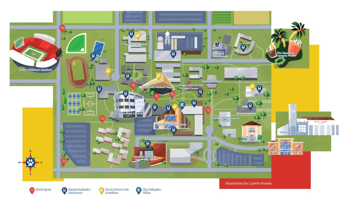 A Dog’s view of Fresno State: The Collegian offers a special map of ...