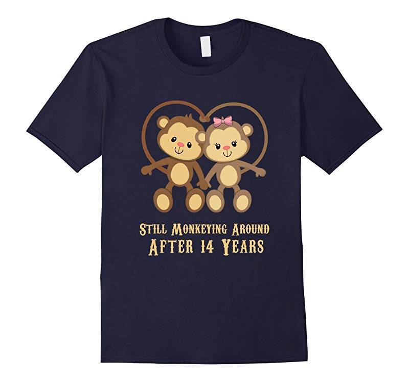 14th Wedding Anniversary T Shirt - 14 Years Vintage Gift-RT