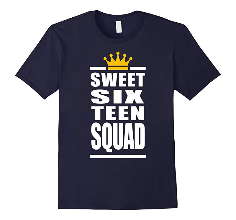 16th Birthday Shirts - Sweet Sixteen Squad - Bday Gifts-RT