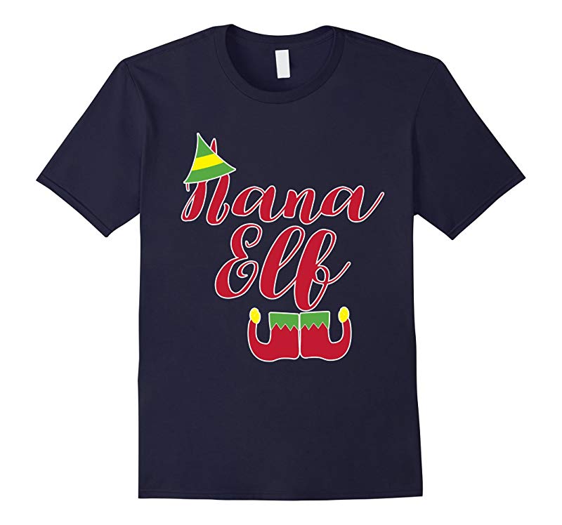 Nana Elf Funny Christmas T-Shirt for Grandparents-RT