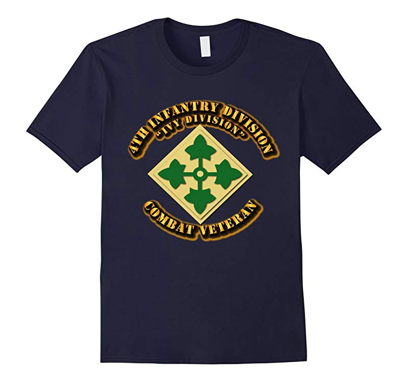 4th Infantry Division Combat Veteran Tshirt-RT