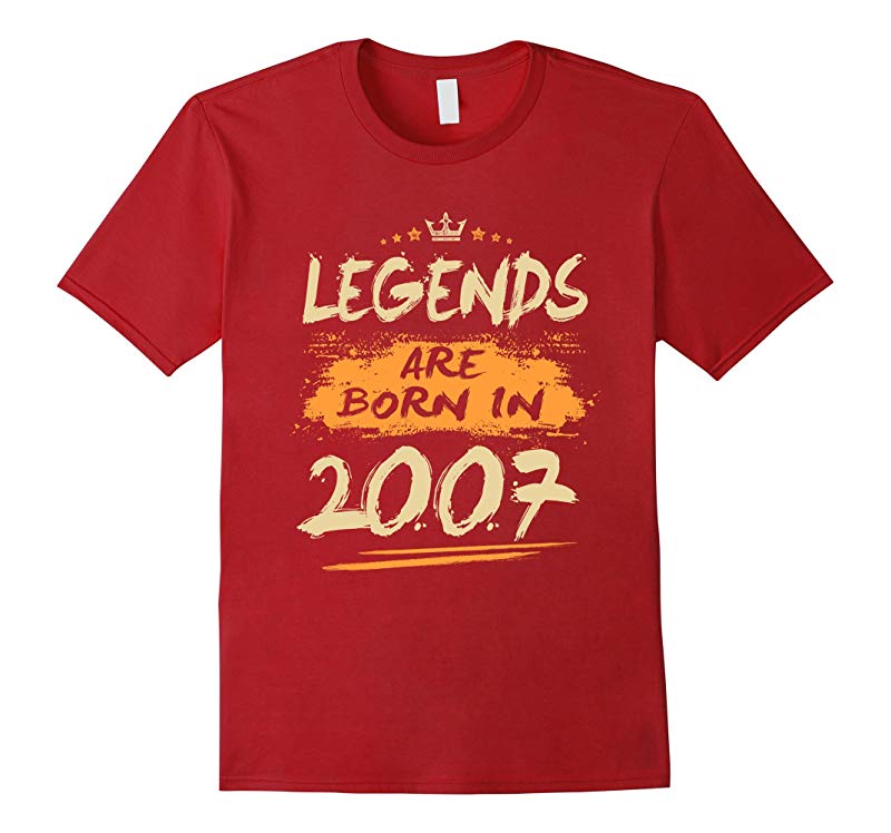 11th Birthday Gift Legends Are Born in 2007 T-Shirt-RT