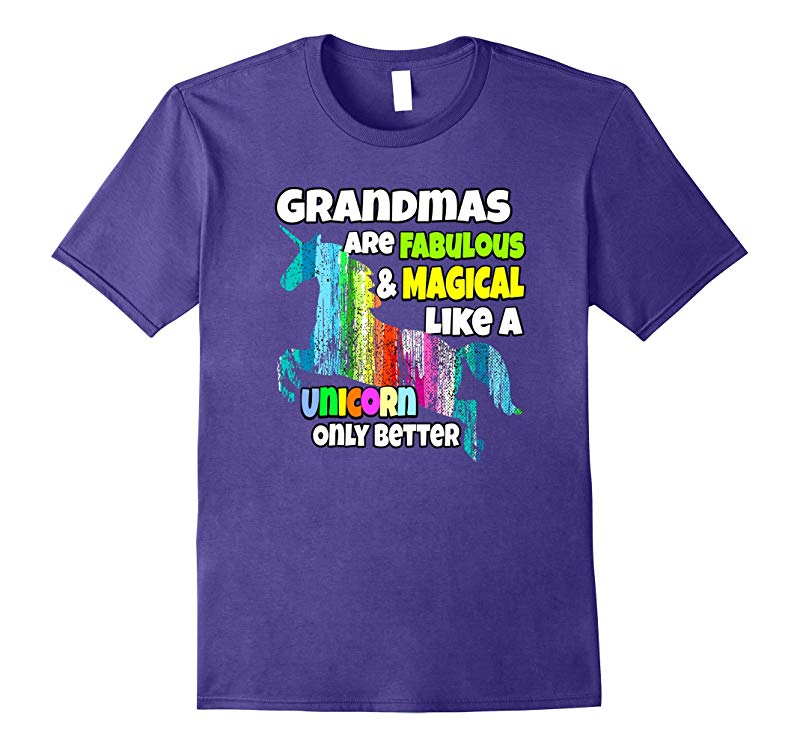 Grandmas Fabulous & Magical Unicorn Grandparent's Shirt-RT