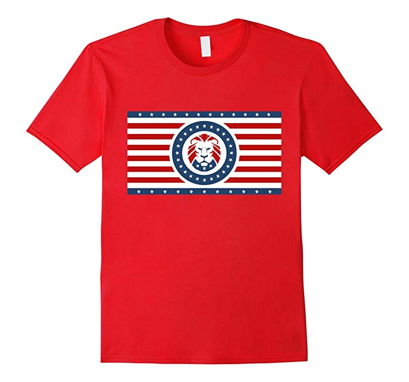 Trump Lion Party Flag T-Shirt-RT