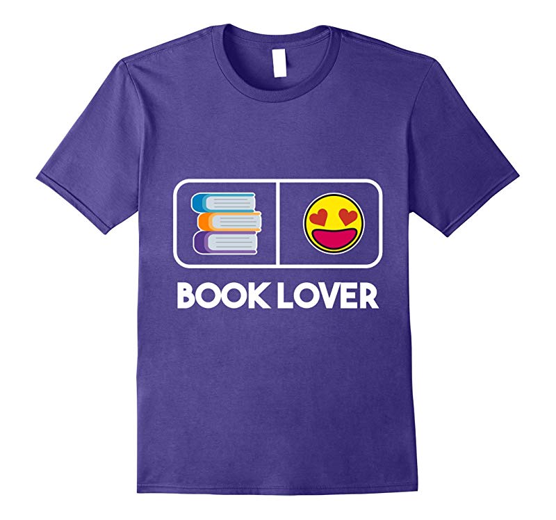 Book Lover Funny Emoji Reading T Shirt-RT