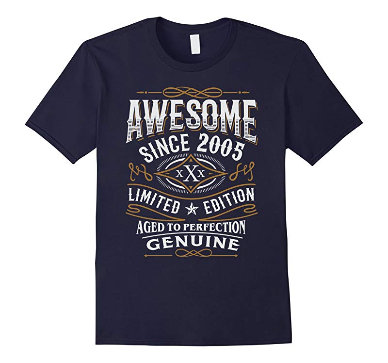 12th Birthday Gift T-Shirt Awesome Since 2005 Shirt-RT