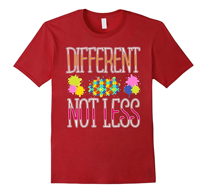 2017 Gifts Autism Awareness T Shirt Different Not Less-RT