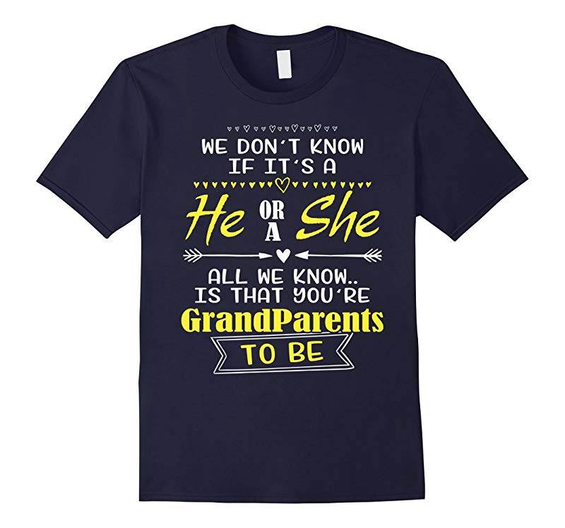 He Or She Grandparents To Be Pregnancy Announcement Shirt-RT