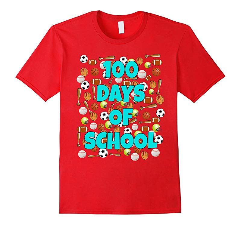 100 Days of School T Shirt for kids or teachers - Sports-RT