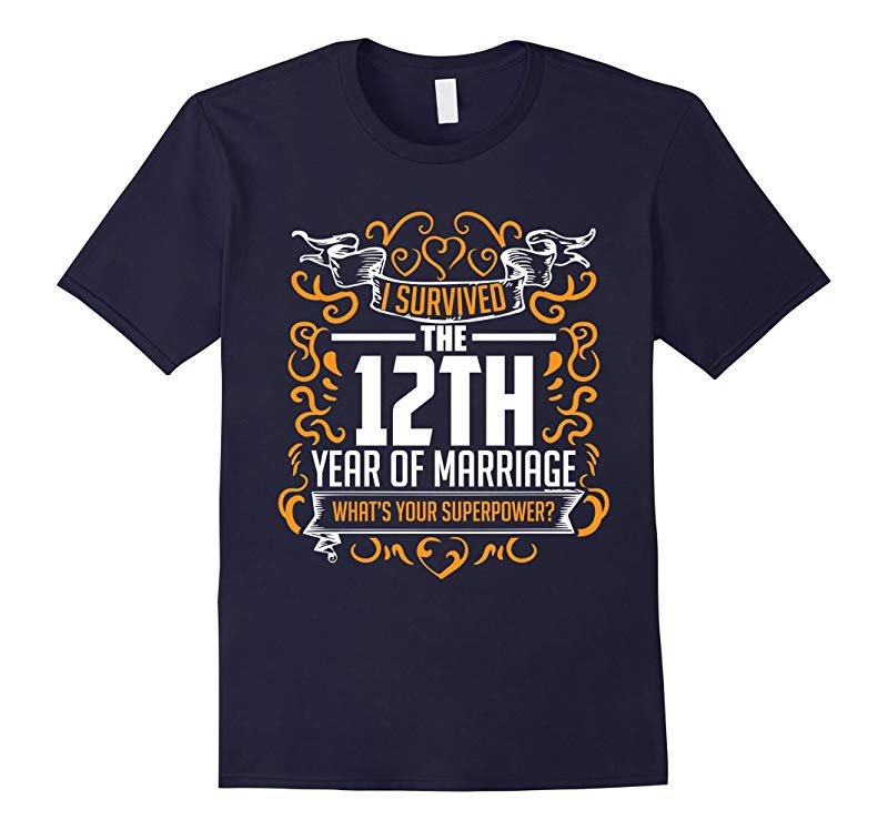 12th Wedding Anniversary Gifts 12 Year T Shirt For Her  Him-RT