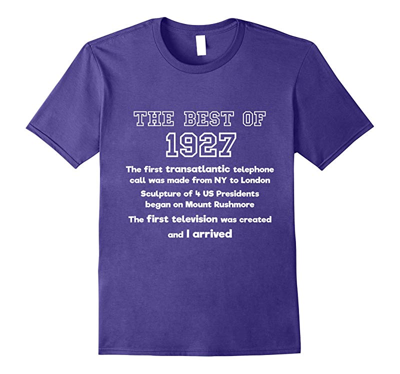 1927 90th birthday T shirt gift for 90 year old men / women-BN