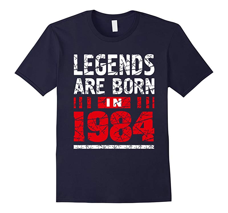 33th Year Old Man Shirt Gift Legends Are born in 1984 Tee-RT