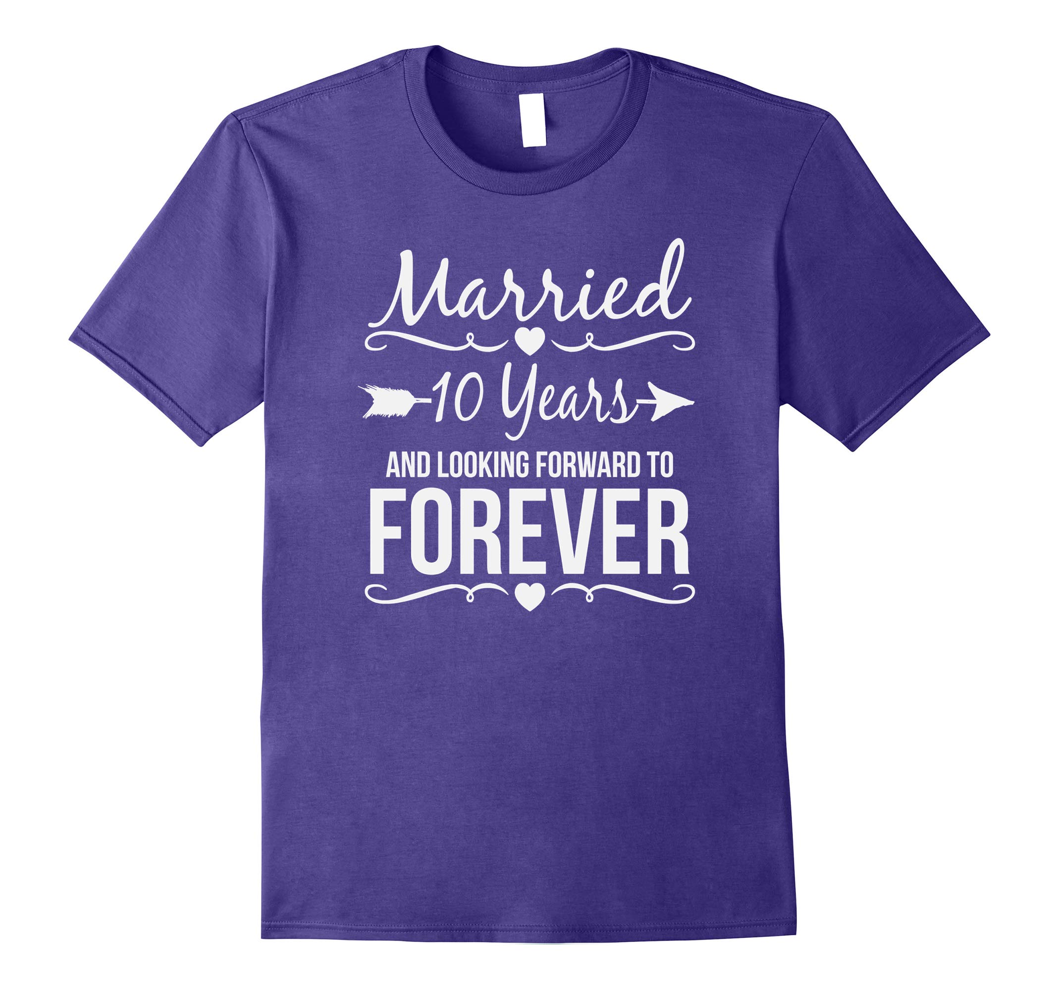 10th Year Anniversary Gifts Wedding Shirt Married 10 Years-RT