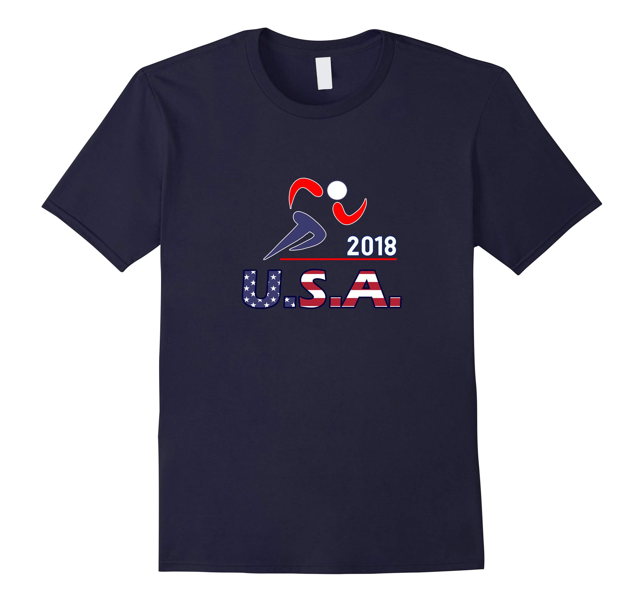 2018 Marathon Runner Running any Race USA Flag T Shirt-RT