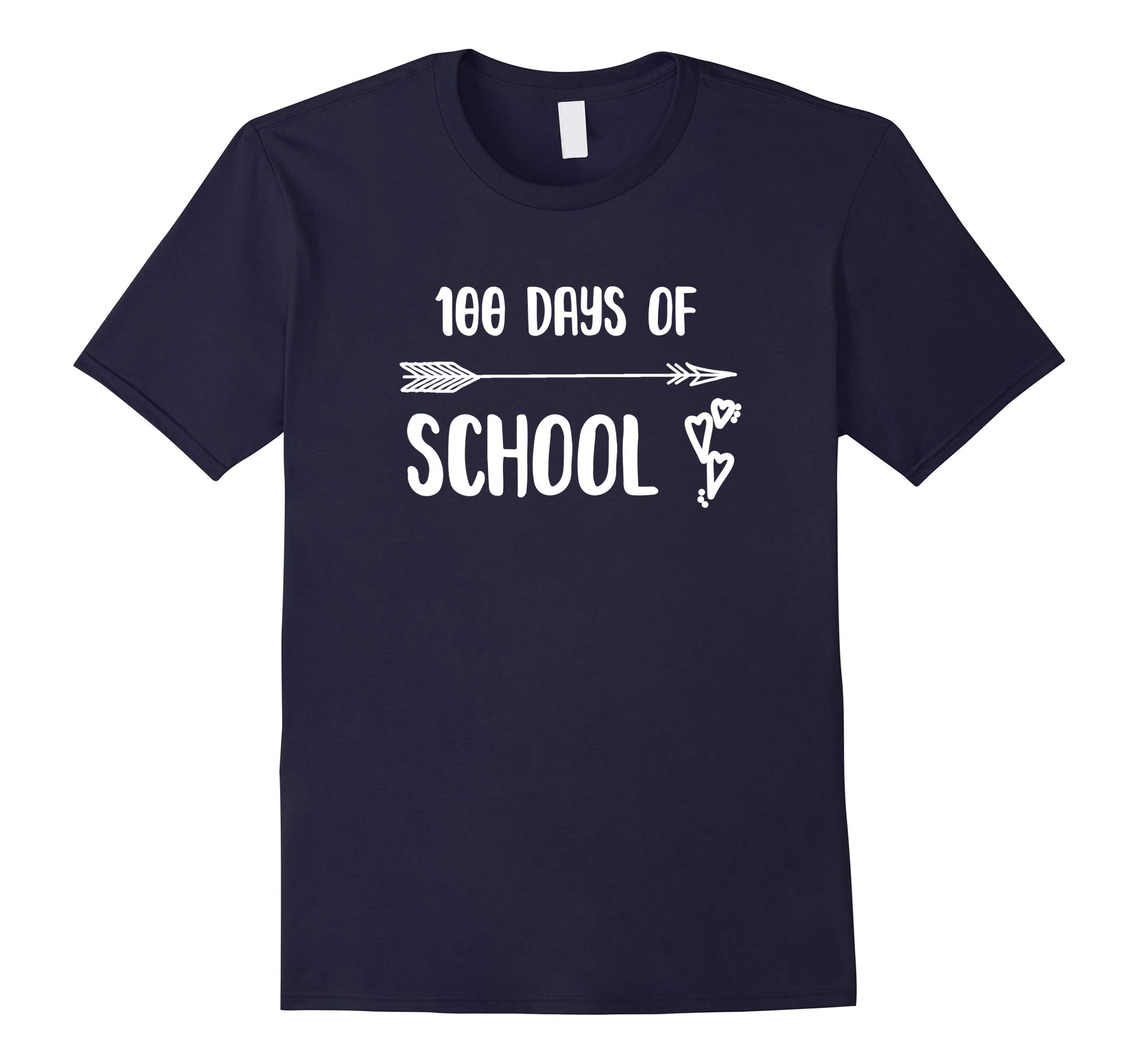 100 Days Of School T-Shirt With Arrow Design-RT