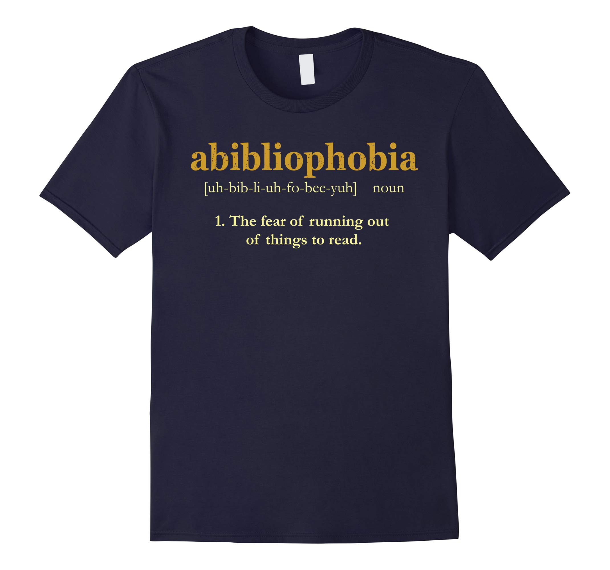 Abibliophobia T-Shirt Reading Book Lovers Bookworms Tee-RT