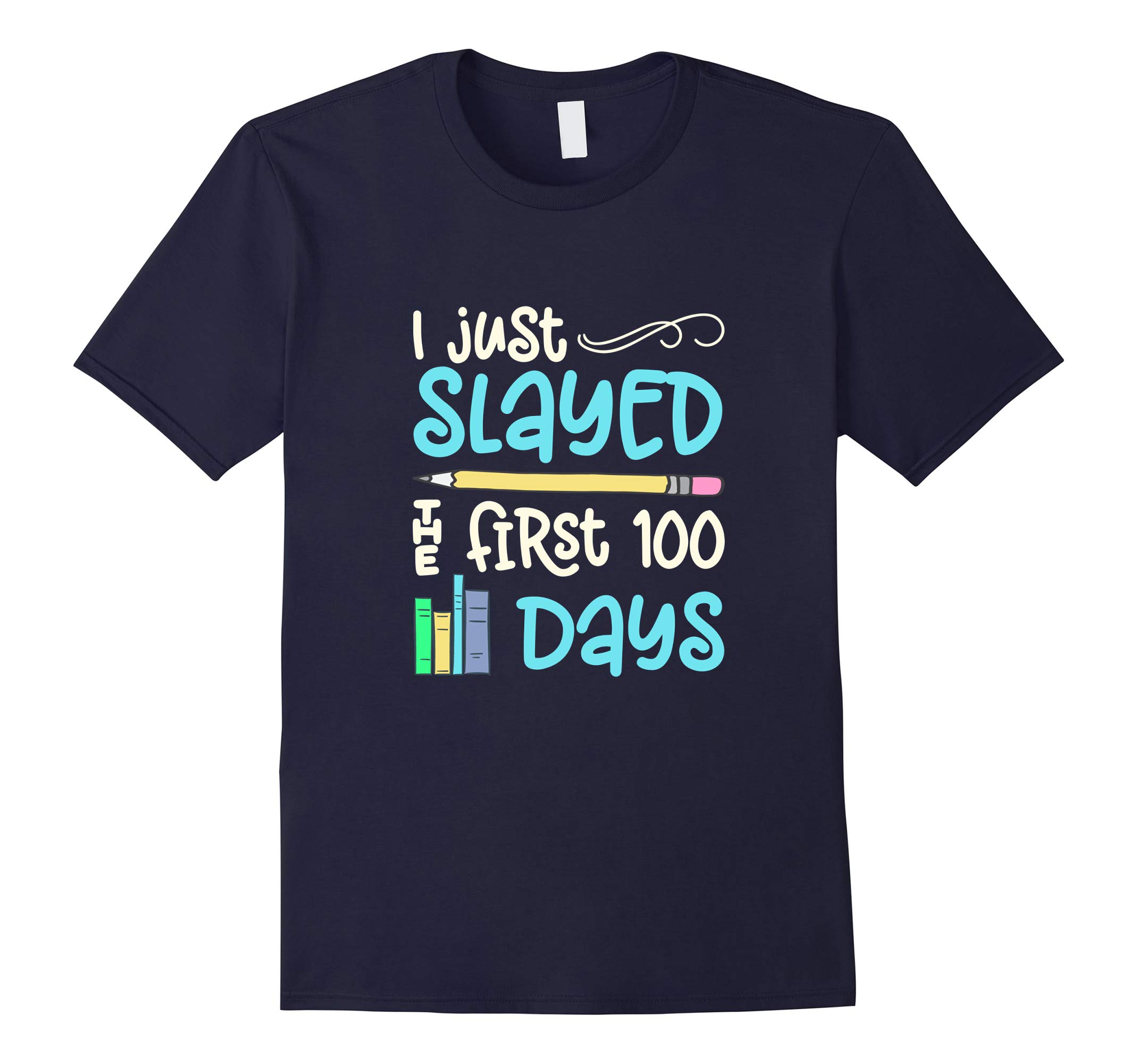 100 Days School Shirt For Teachers Students Book Graphic Tee-RT