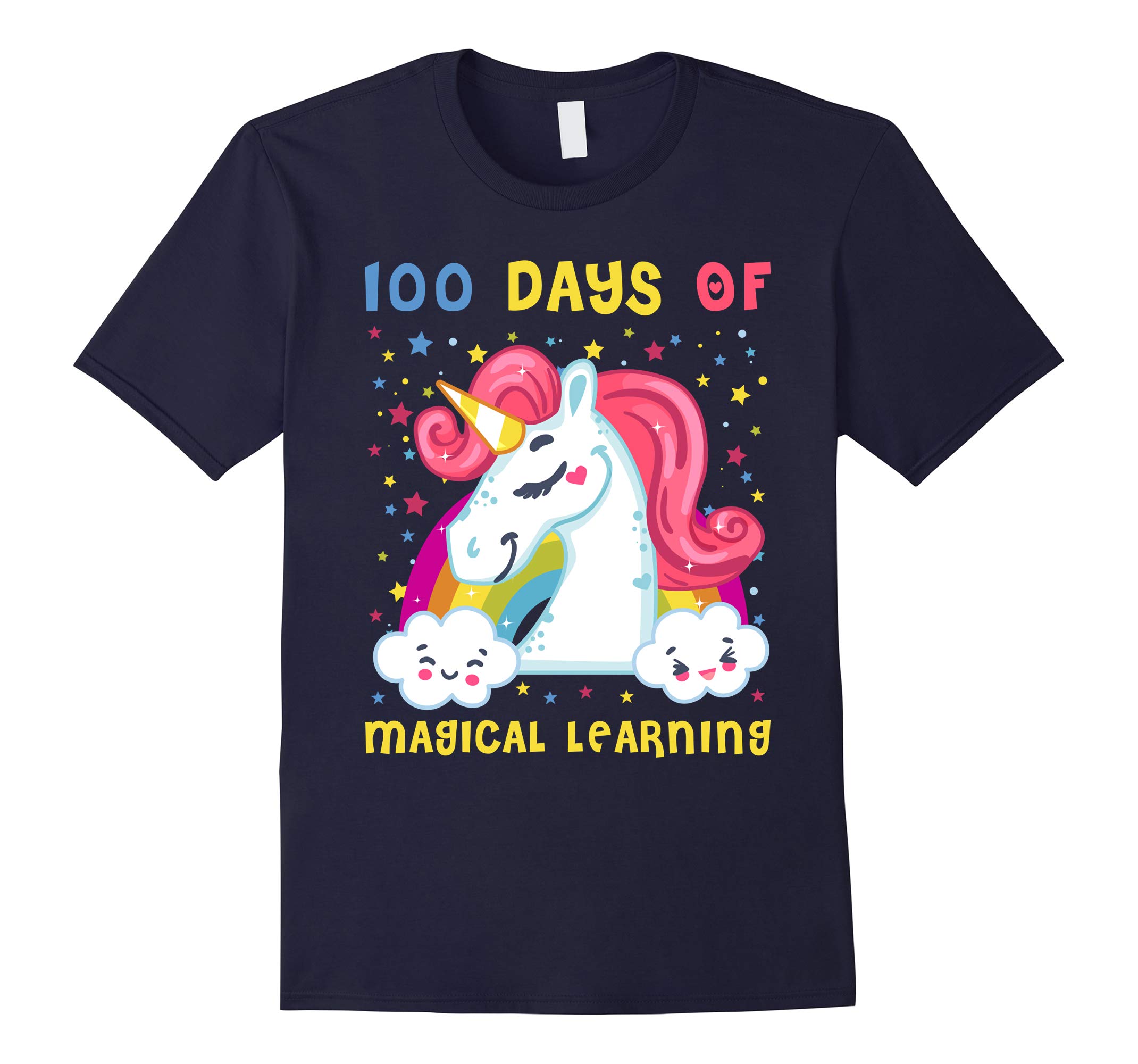 100 Days Of Magical Learning Cute 100th day of School Shirt-RT