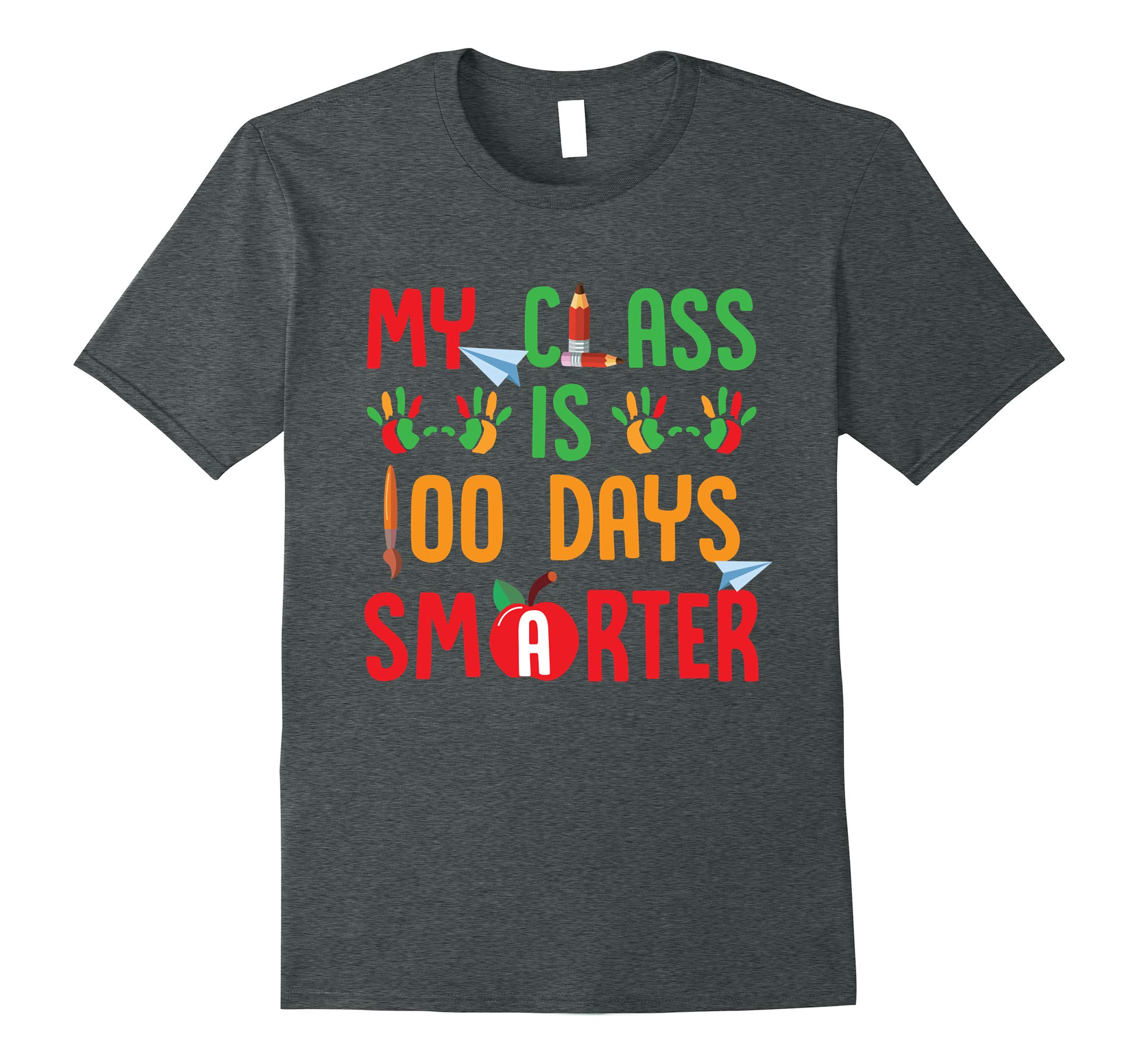 100 Days Smarter T-Shirts - School Shirt Gift for Teachers-RT