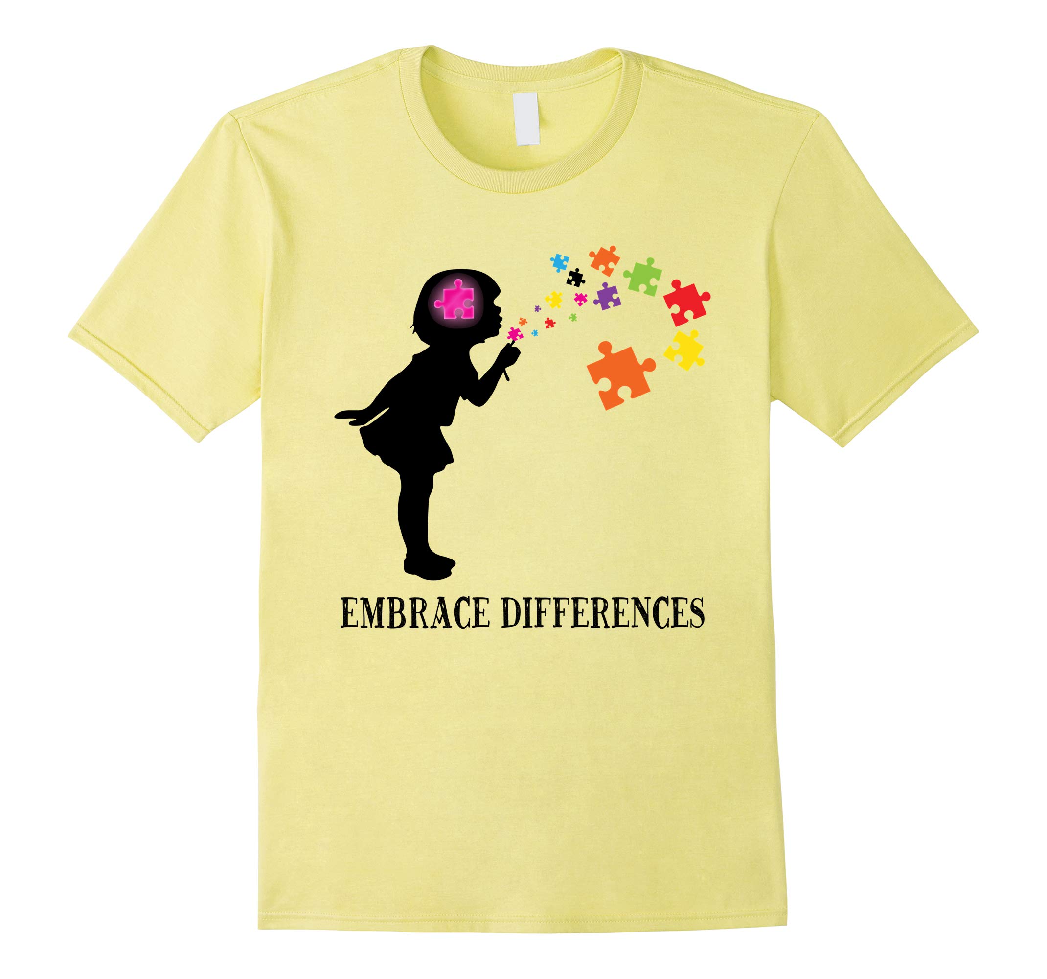 'Embrace Differences' Awesome Autism Awareness Shirt-RT