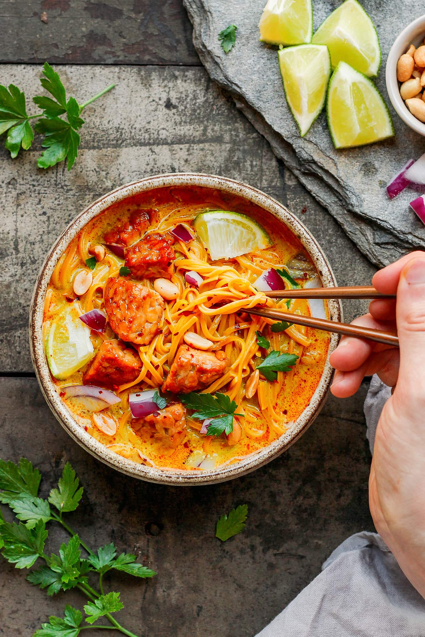 Tempeh Khao Soi - Coconut Noodles Soup