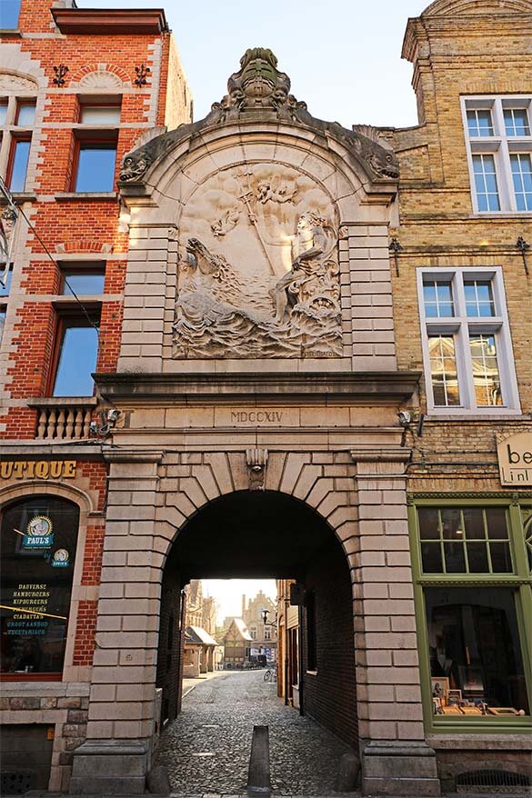 Beautiful old buildings in Ypres in Belgium