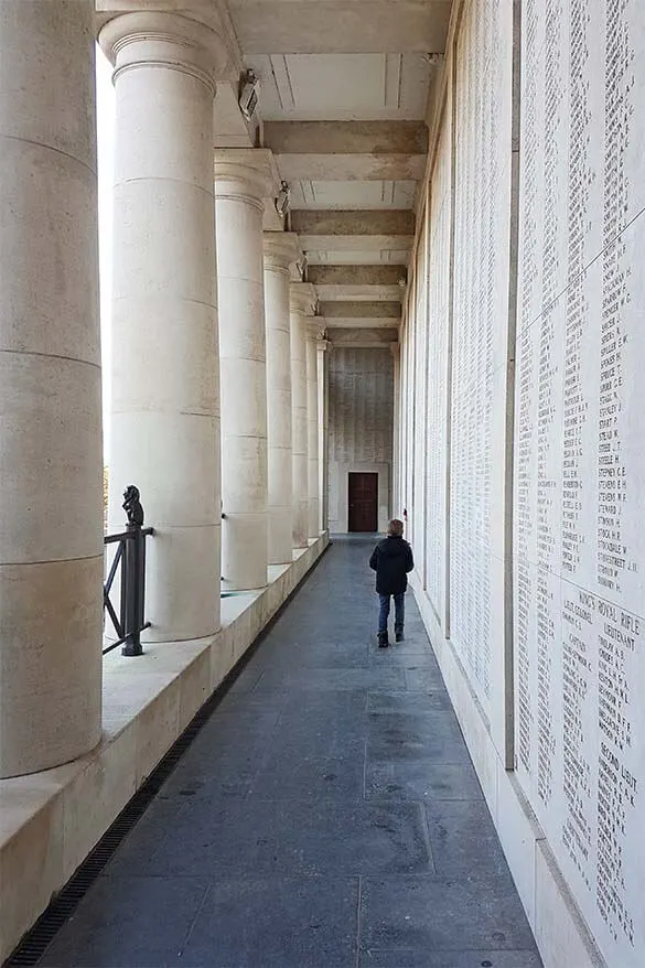 Visiting the Menin Gate in Ypres Belgium