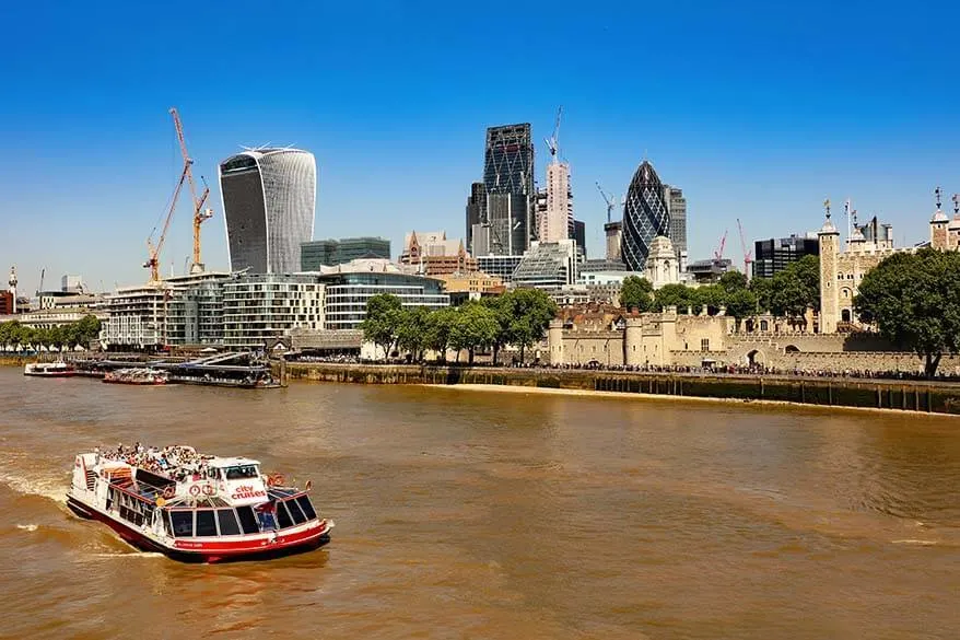 Thames river cruise is a great way to see London