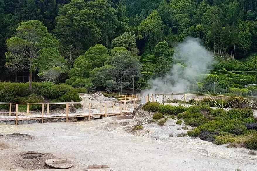 Caldeiras Lagoa Das Furnas in Sao Miguel