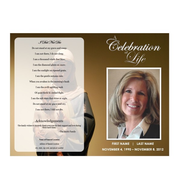 celebration of life template