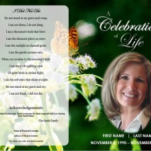 Butterfly Memorial Program