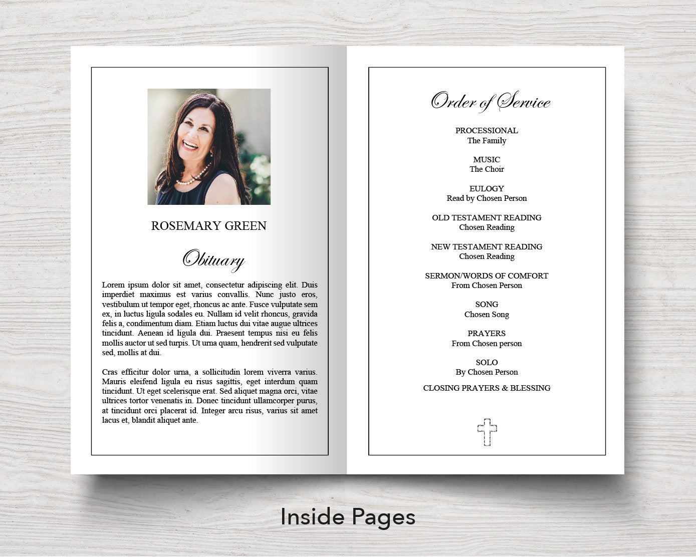 270 Creative Memorials With Funeral Program Templates Ideas