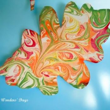 Swirled Shaving Cream Leaves