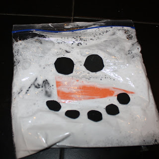 Snowman in a Baggie