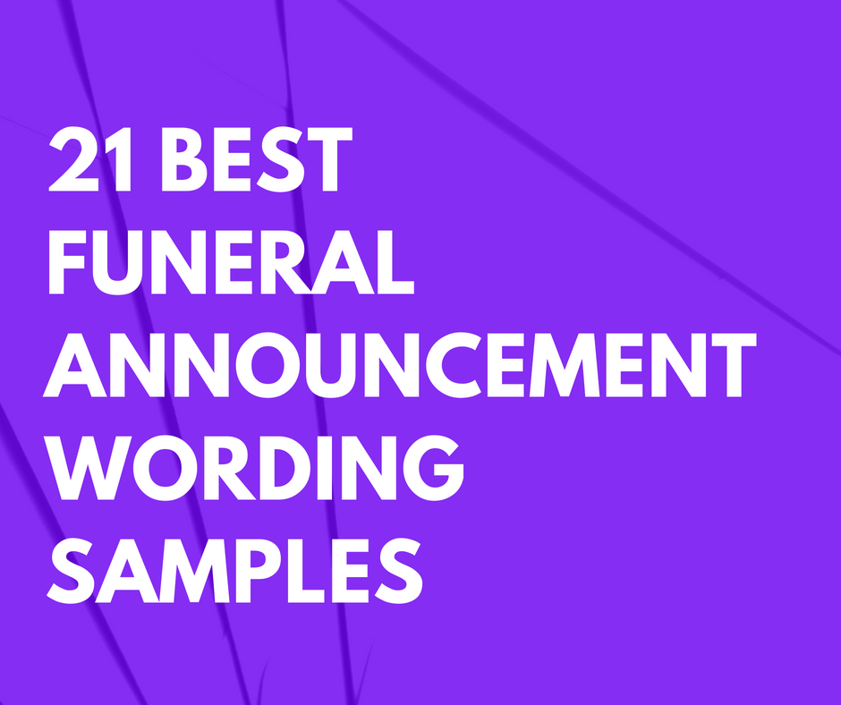 Sample Funeral Wishes Letter