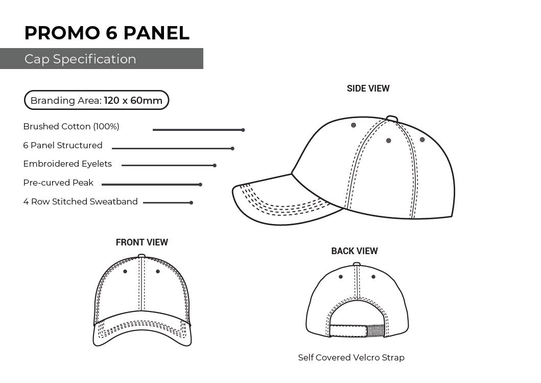 Promo 6 Panel Cap – FWRD