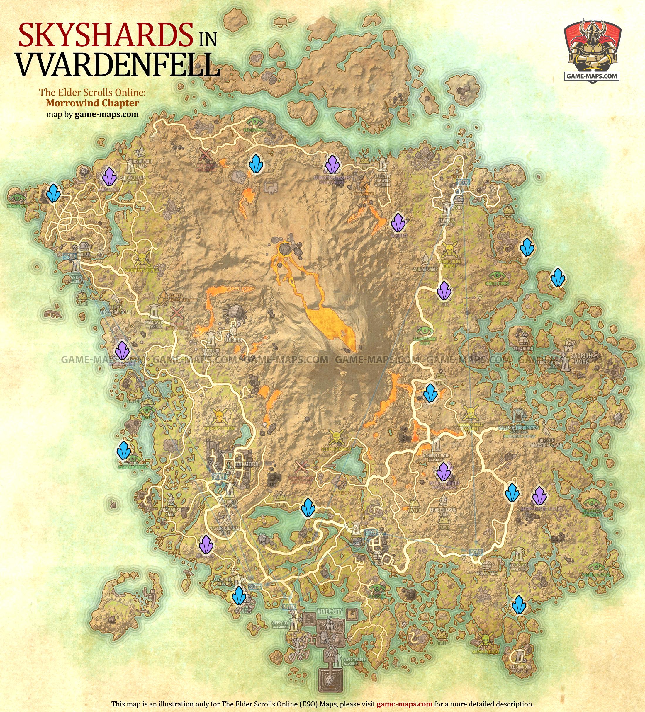 Elder Scrolls Online Vvardenfell Map - Sibby Dorothee