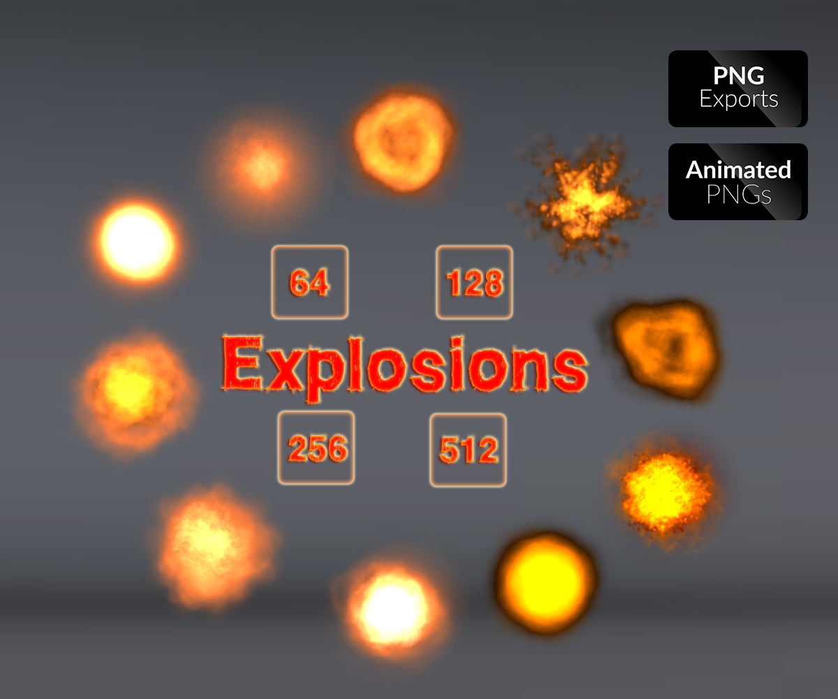 Realistic Explosions Vol.1 | Game Art Partners