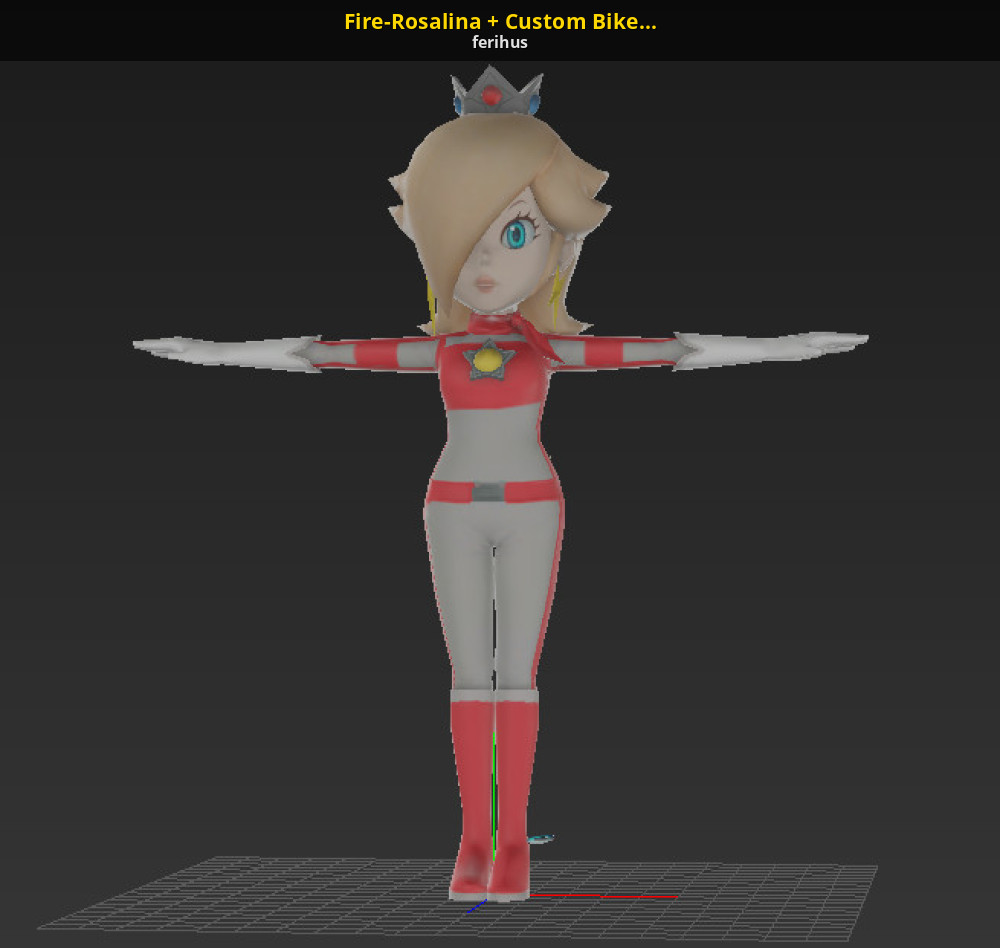 Fire-Rosalina + Custom Biker-Suit [Mario Kart 8 Deluxe] [Mods]