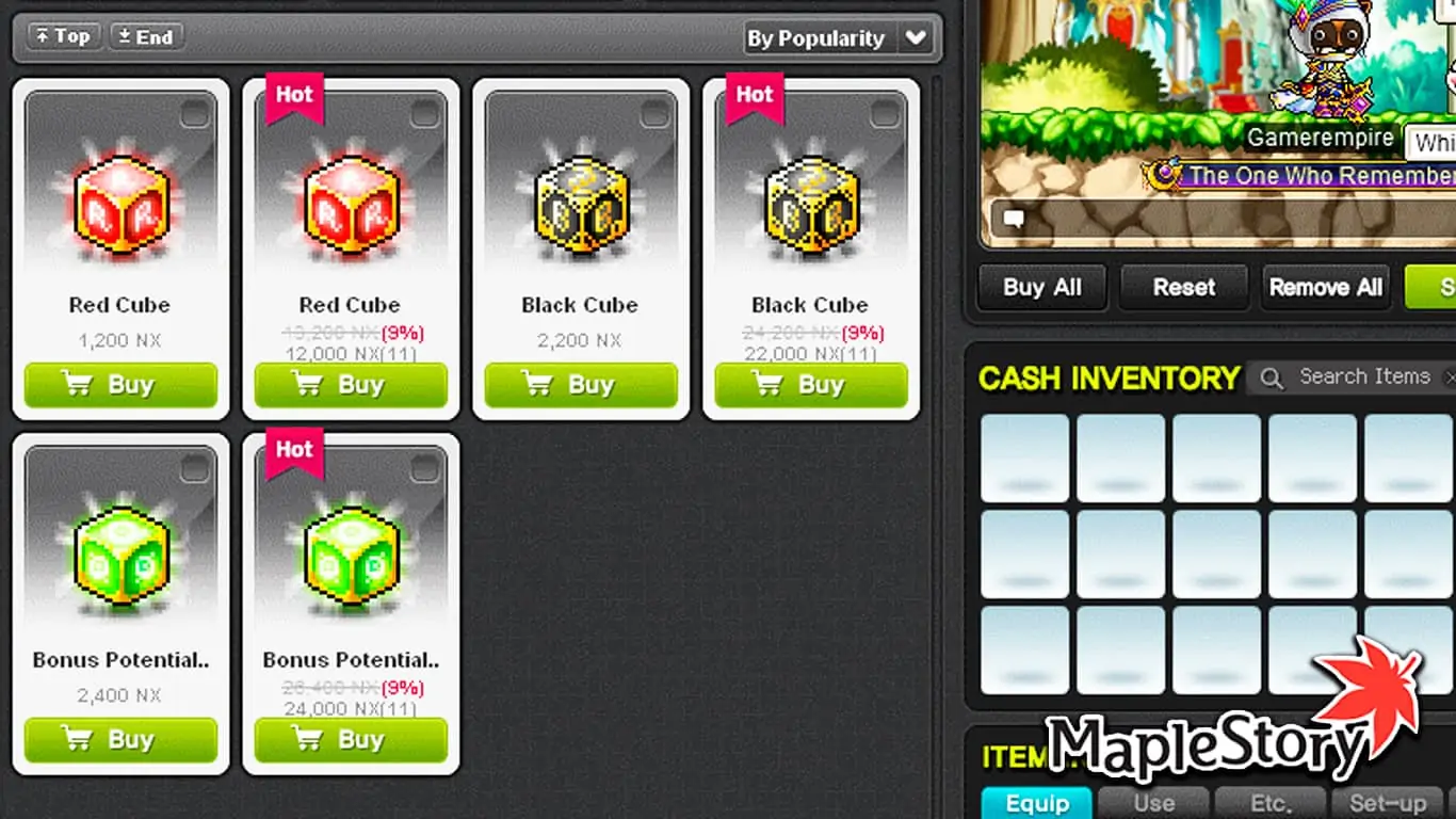 Maplestory Miracle Cubes Tier Up Rates Gamer Empire