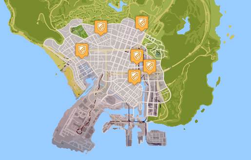 All Police Station Locations In GTA 5