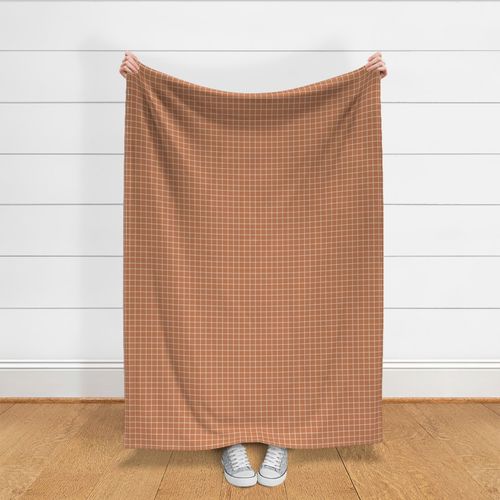 1 inch modern grid minimal aesthetic - Halloween Pumpkin Orange Spice