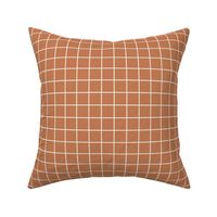 1 inch modern grid minimal aesthetic - Halloween Pumpkin Orange Spice