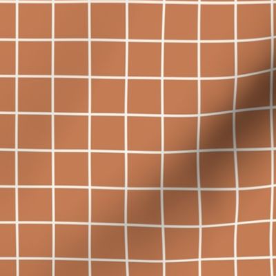 1 inch modern grid minimal aesthetic - Halloween Pumpkin Orange Spice